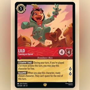 Lilo Legendary Causing an Uproar 139/204 EN 8 Non Foil  Trading Card